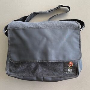 D&G wool messenger bag
